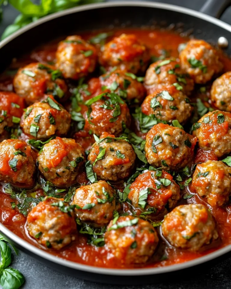 Easy One-Pot Meatballs in Flavor-Packed Marinara Sauce