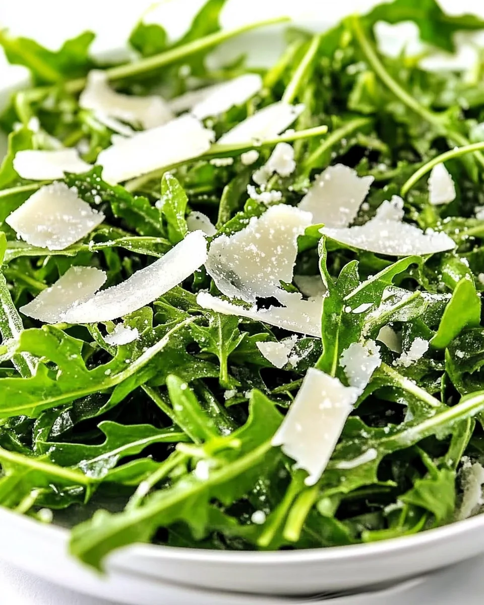 Fresh Arugula Salad with Lemon and Parmesan Dressing - additional image