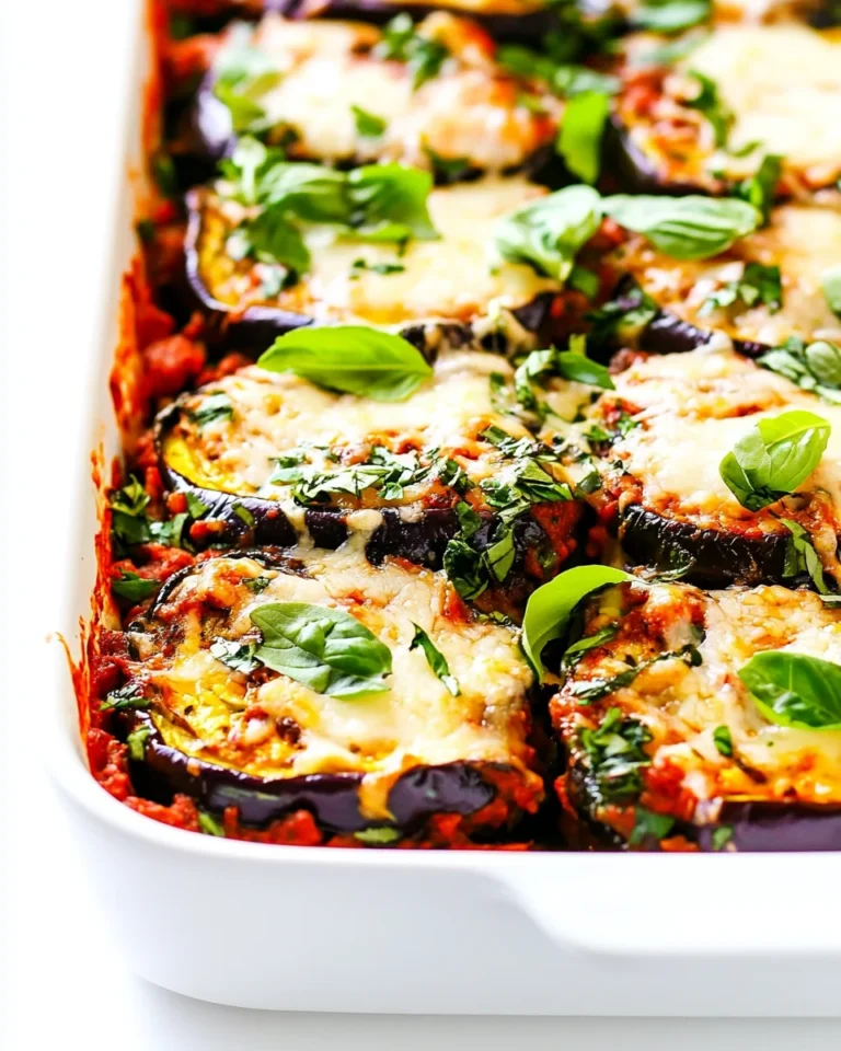 Homemade Classic Eggplant Parmesan
