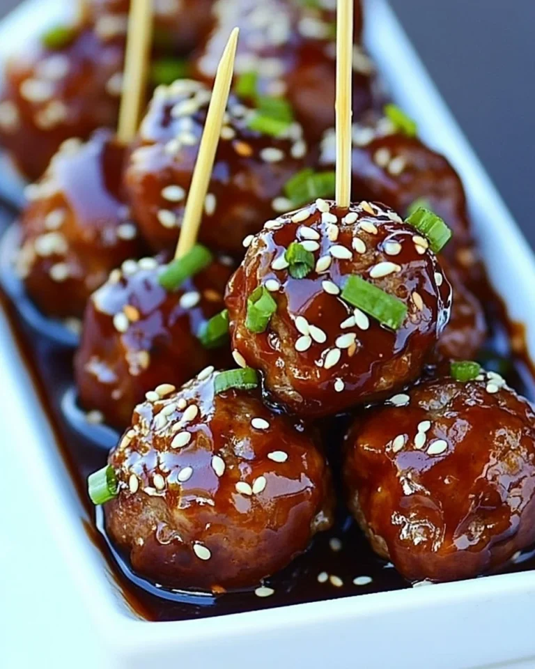 Savory Sesame Meatballs With A Delicious Sauce