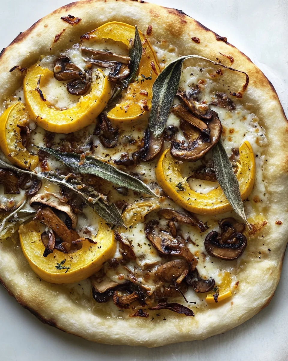 Savory Wild Mushroom Roasted Squash Pizza - additional image