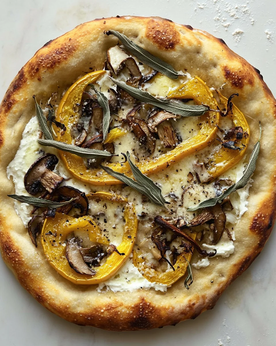 Savory Wild Mushroom Roasted Squash Pizza - additional image