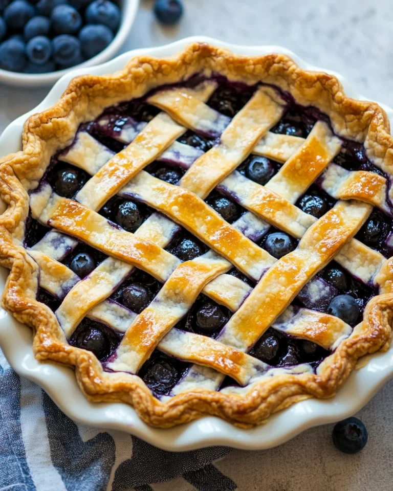 Perfect Homemade Blueberry Pie Recipe