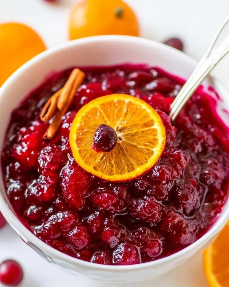 Homemade Cranberry Orange Sauce Recipe