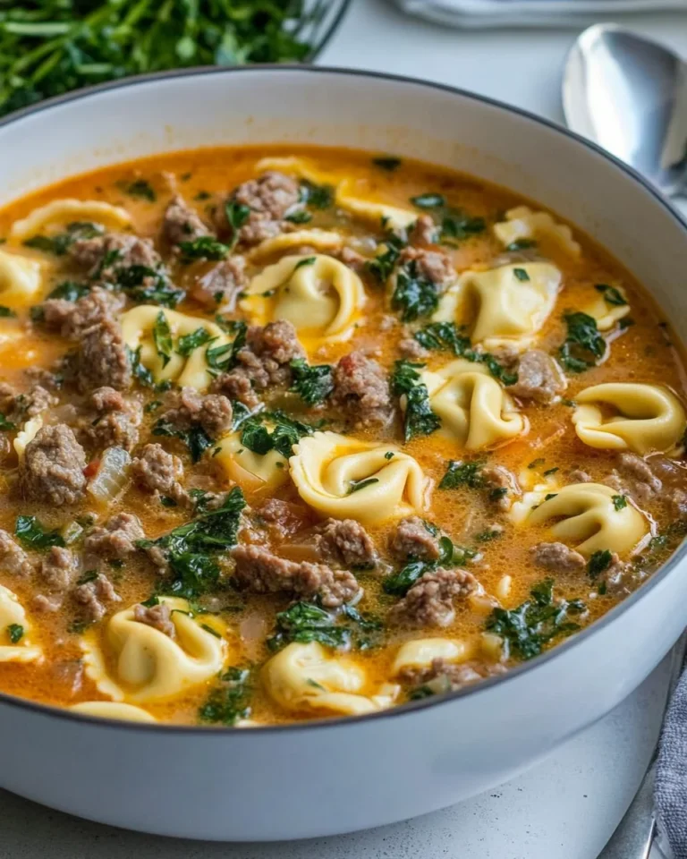 Creamy Homemade Tortellini Soup Recipe