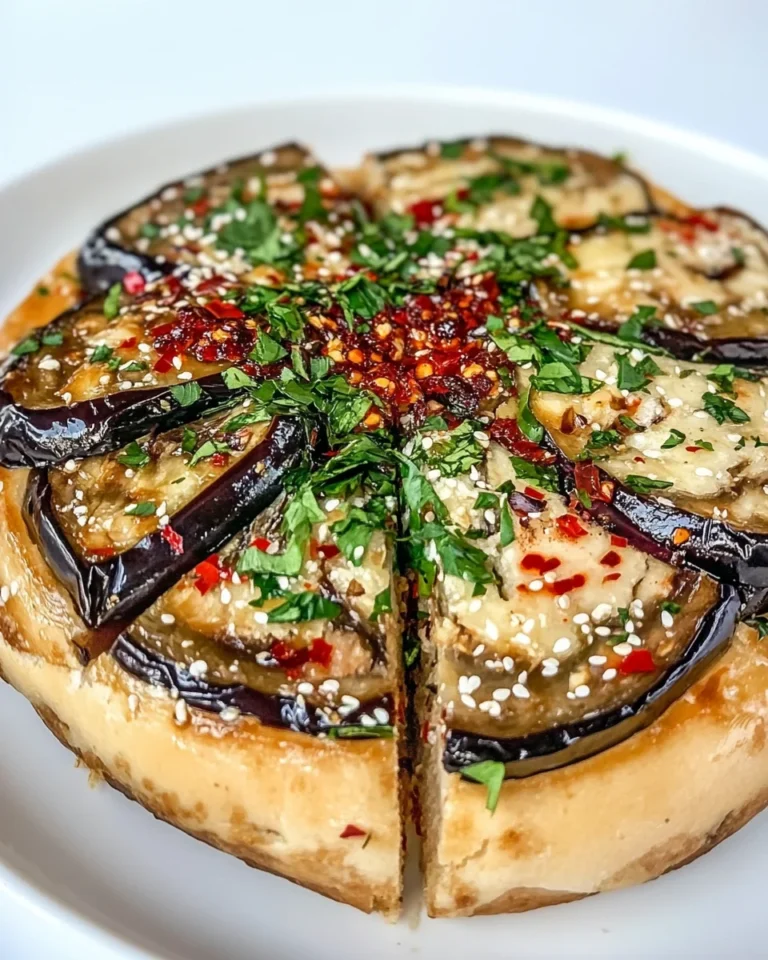 Simple Gochujang Aubergine Focaccia