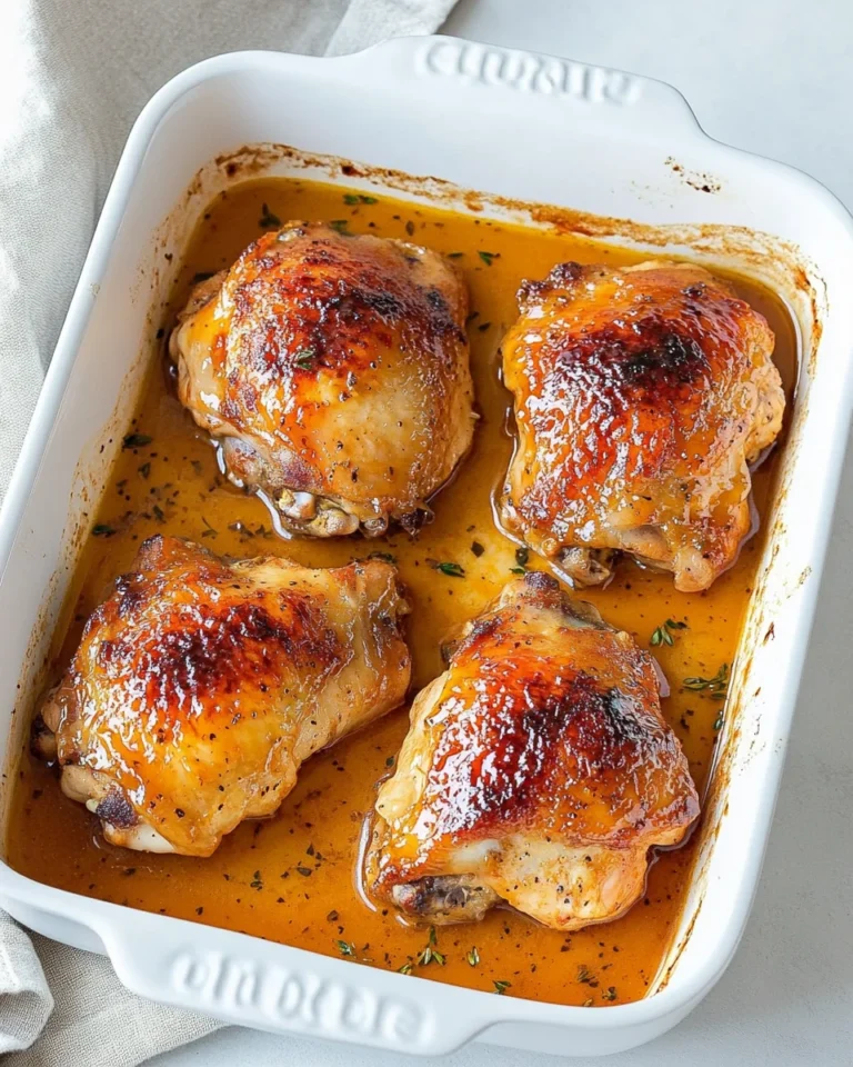Simple Honey Mustard Chicken Thighs Recipe