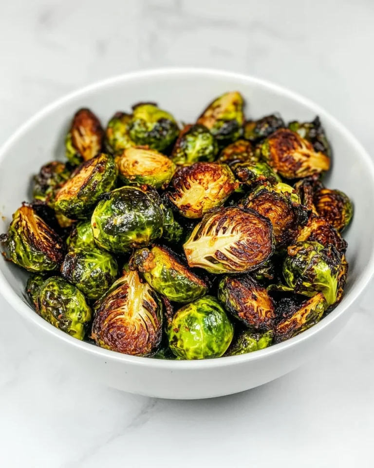 Savory Hot Honey Brown Butter Brussels Sprouts