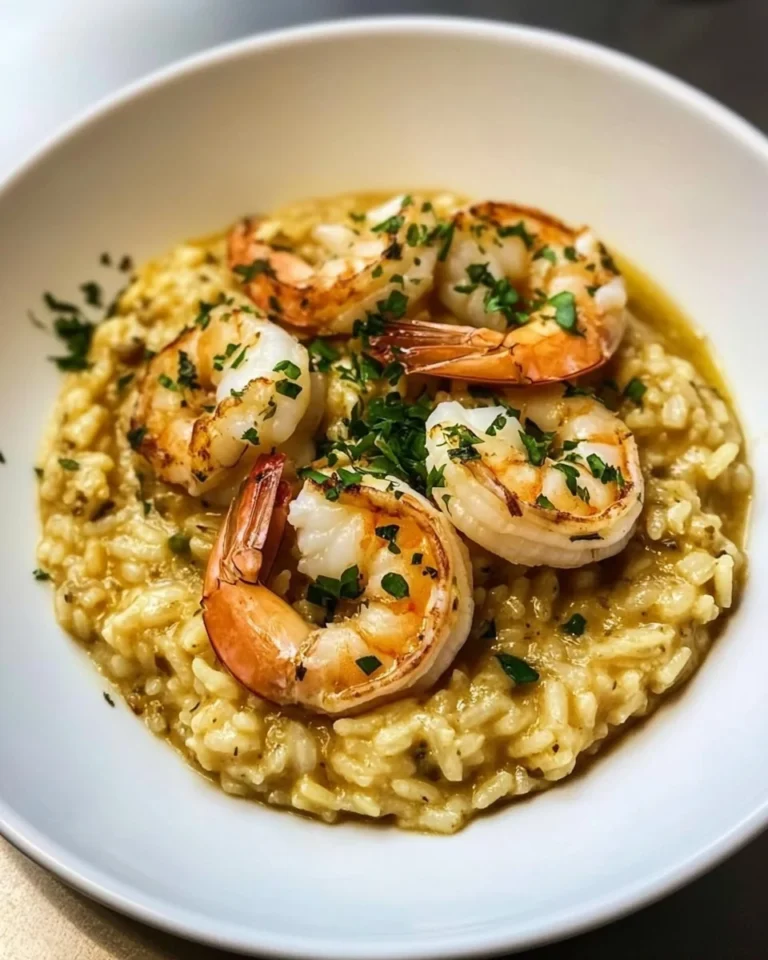 Simple Creamy King Prawn Risotto