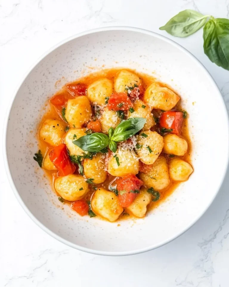 Homemade Tomato Red Pepper Gnocchi With Fresh Flavors
