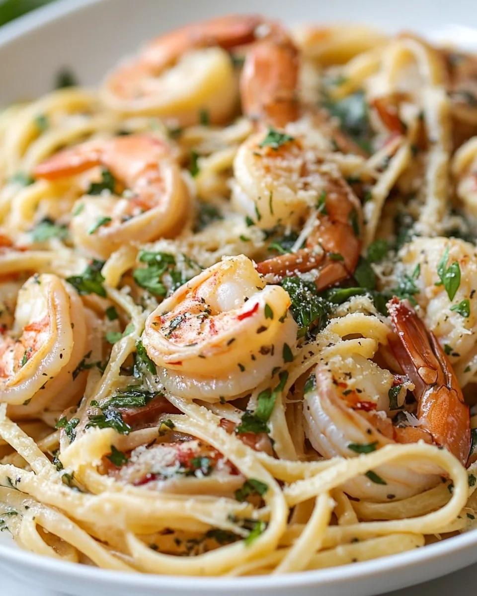 Creamy Tuscan Shrimp Pasta Made From Scratch - additional image